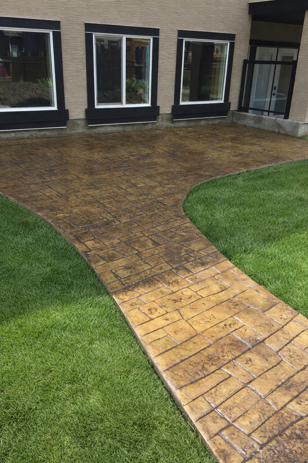 Brick Stamped Walkway